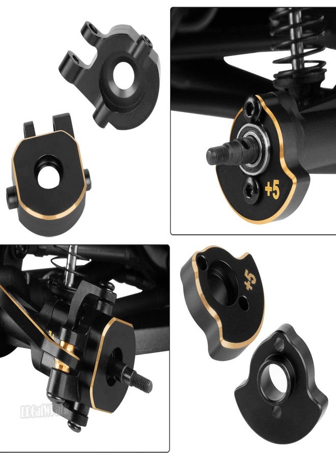 BRCatWPark RC Brass Axle widening (+5mm Wider on Each Side) Upgrades Part for 1/18 TRX4M,Front & Rear+5mm Wider on Each Side,BRCatWPark RC Brass Axle widening Hop-Up - Image 5